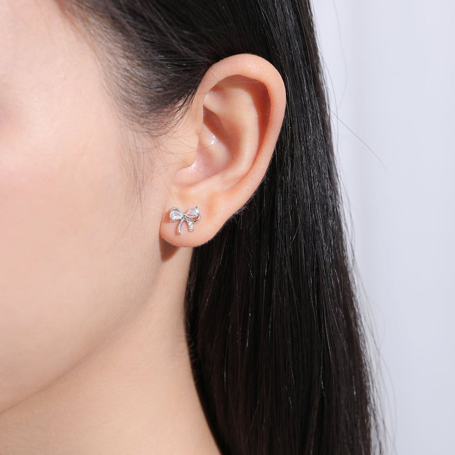 Kiyo Ribbon Earstud 925 Silver