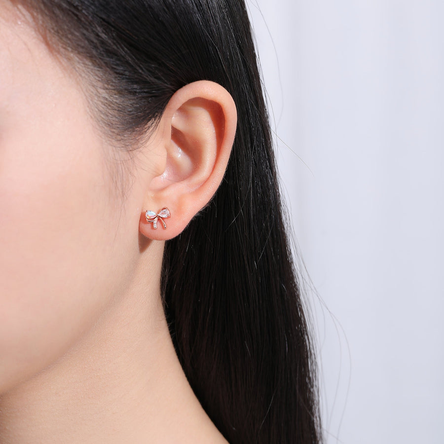 Kiyo Ribbon Earstud 925 Silver