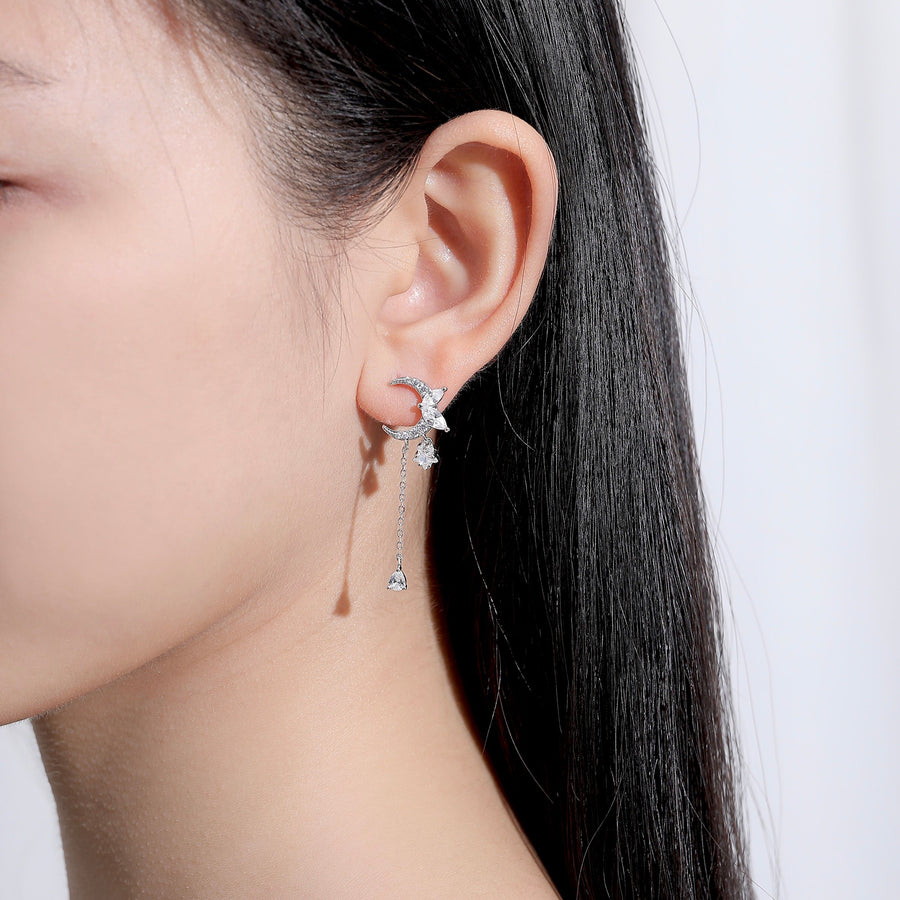 Moonwhisper Butterfly Earrings 925 Silver