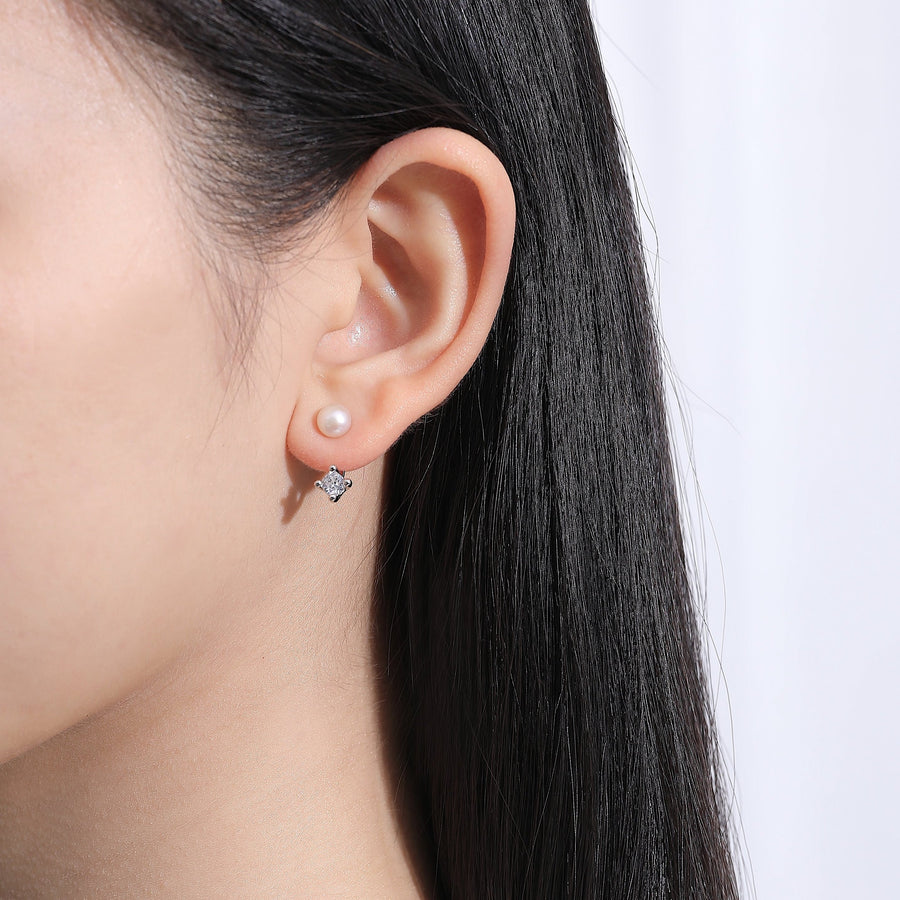 Alice Freshwater Pearl Earjacket 925 Silver