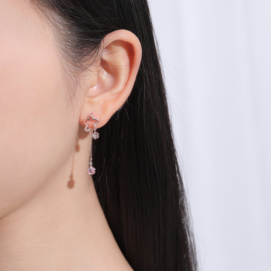 Aurora Byeol Dangling Earrings 925 Silver