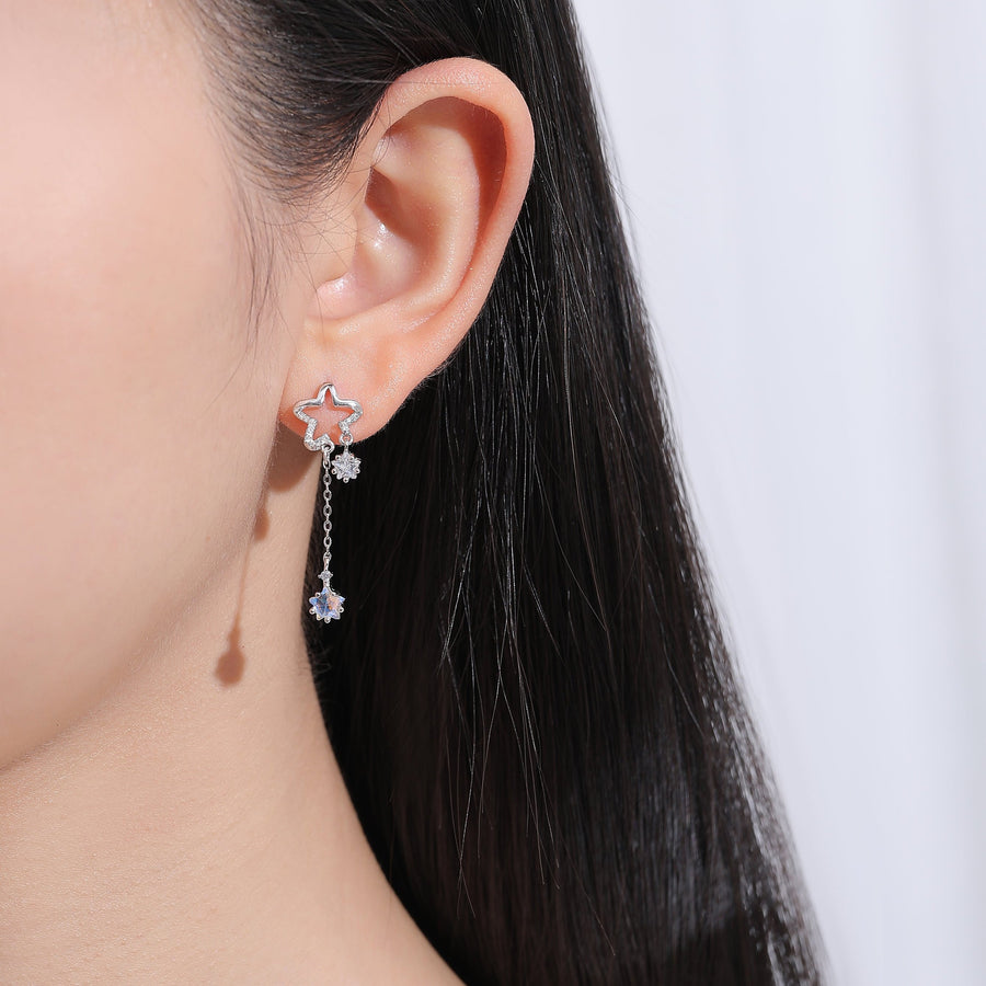 Aurora Byeol Dangling Earrings 925 Silver