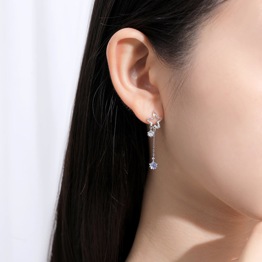 Aurora Byeol Dangling Earrings 925 Silver