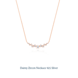 Dainty Zircon Necklace 925 Silver