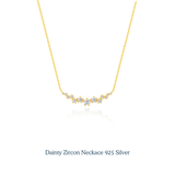 Dainty Zircon Necklace 925 Silver