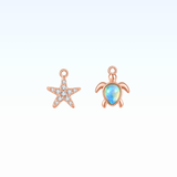 Ocean Treasures Pendant Set 925 Silver [Turtle, Starfish]