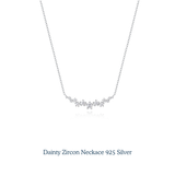 Dainty Zircon Necklace 925 Silver