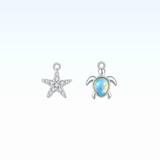 Ocean Treasures Pendant Set 925 Silver [Turtle, Starfish]