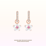 Sakura Sana Two Ways Huggies 925 Silver