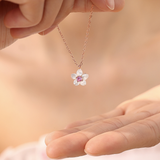 Ruka Pink Sakura Necklace 925 Silver