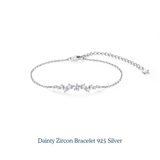 Dainty Zircon Bracelet 925 Silver