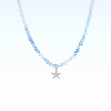 Aquamarine Necklace 925 Silver