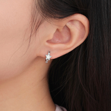 LumiStellar Shell Huggies 925 Silver