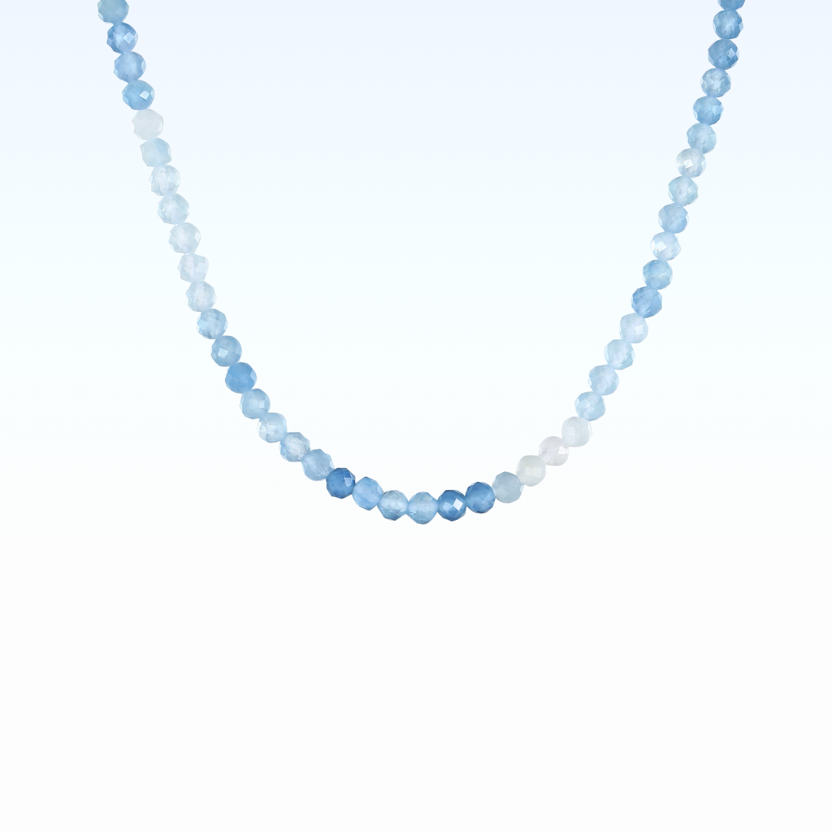 Aquamarine Necklace 925 Silver