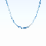 Aquamarine Necklace 925 Silver