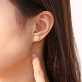 Ruka Pink Sakura Earstud 925 Silver