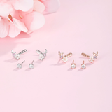 Sakura Butterfly Earjacket 925 Silver