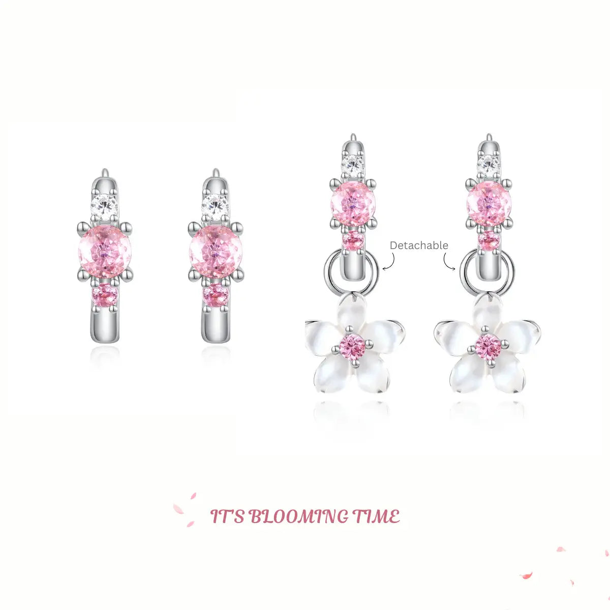 [Restocked] Sakura Sora Two Ways Huggies 925 Silver