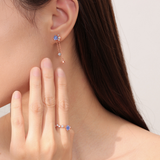 Aurora Berri Star Earrings 925 Silver