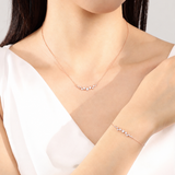 Dainty Zircon Necklace 925 Silver
