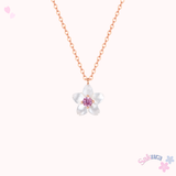 Ruka Pink Sakura Necklace 925 Silver