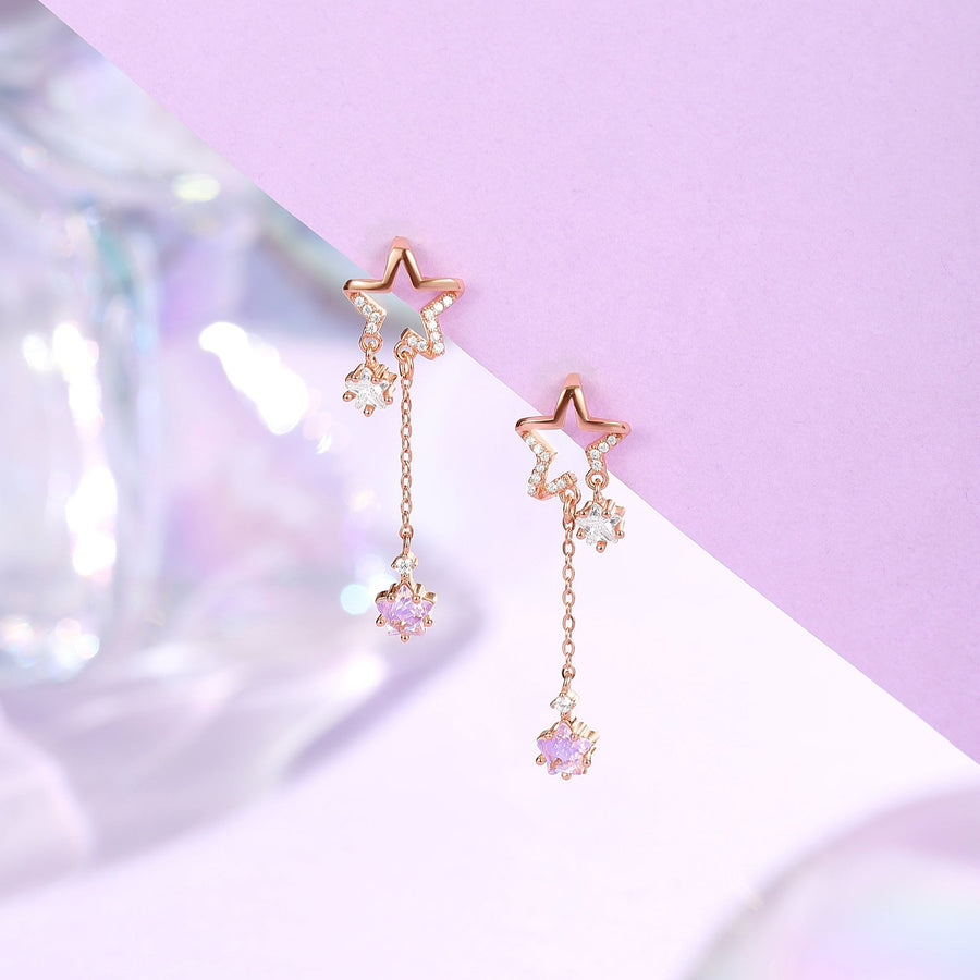 Aurora Byeol Dangling Earrings 925 Silver