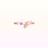 Dainty Reiko Sakura Ring 925 Silver