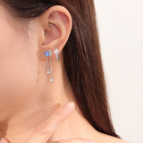 Aurora Berri Star Earrings 925 Silver