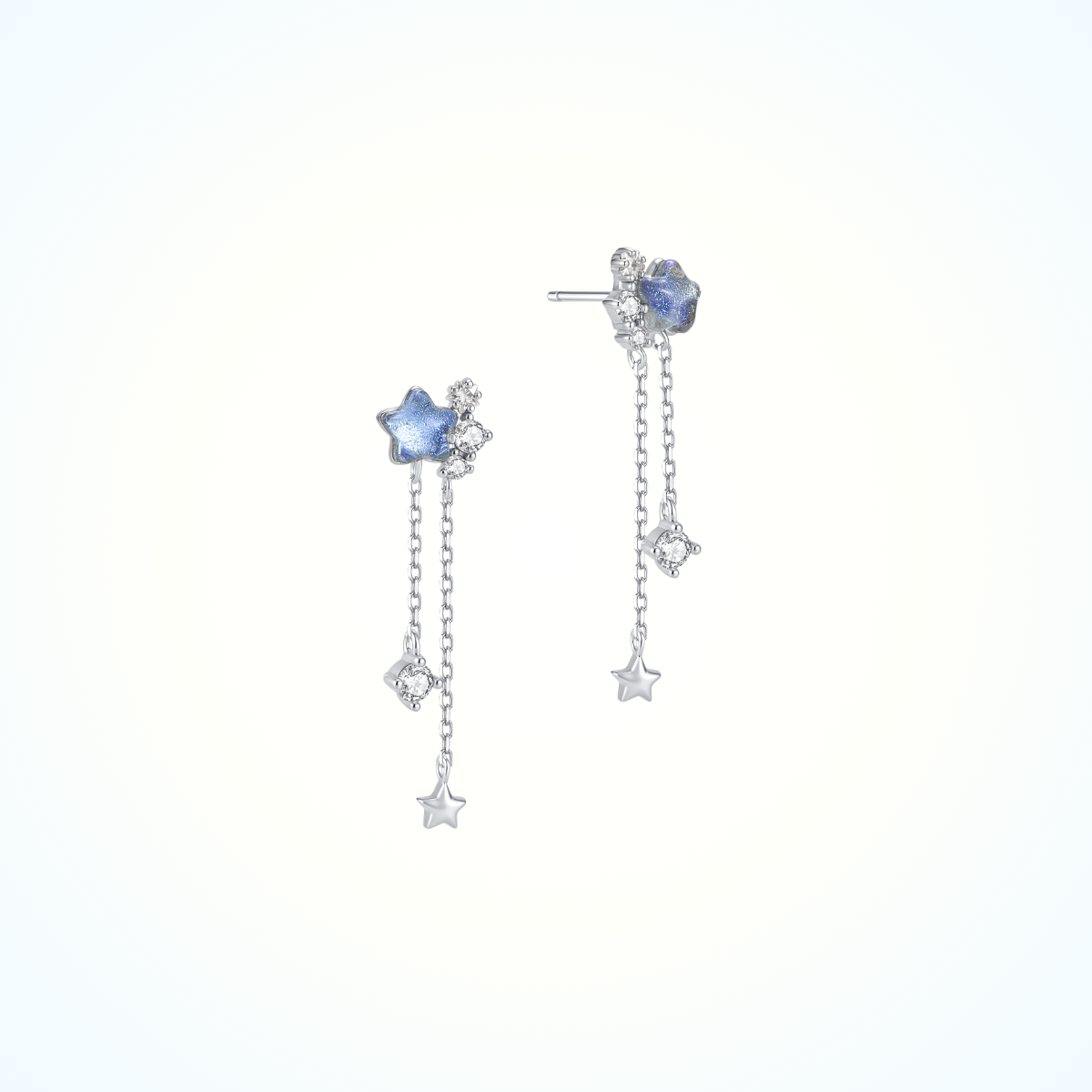 Aurora Berri Star Earrings 925 Silver