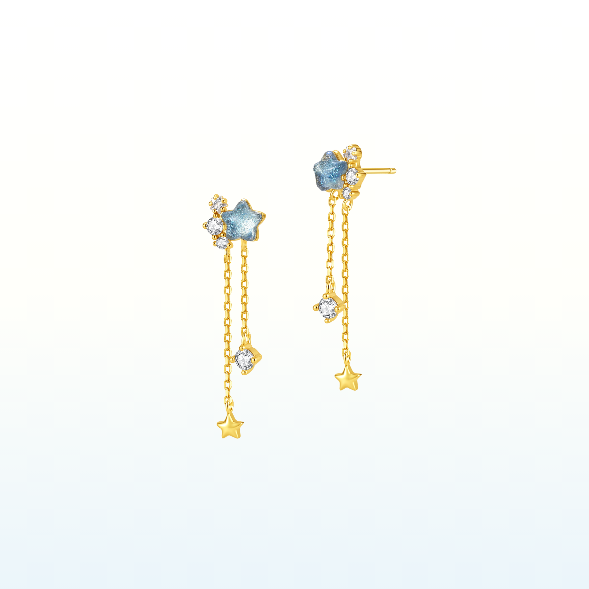 Aurora Berri Star Earrings 925 Silver