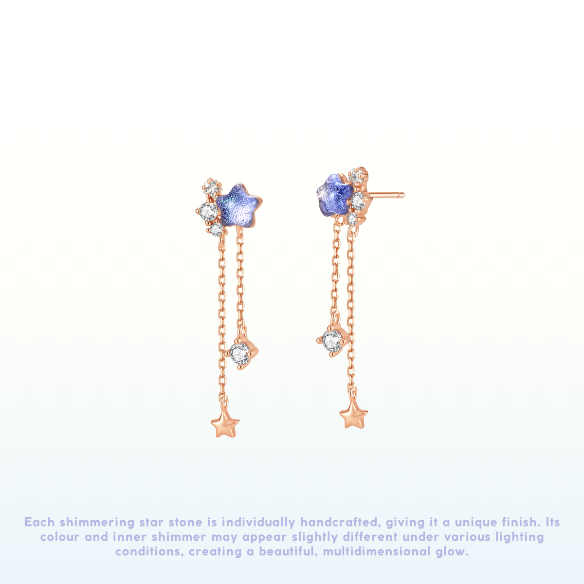 Aurora Berri Star Earrings 925 Silver