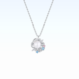 Diva Shell Pearl Necklace 925 Silver