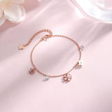 Dainty Rumi Sakura Bracelet 925 Silver