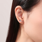 Elena Shell Pearl Earstud 925 Silver