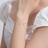Dainty Rumi Sakura Bracelet 925 Silver