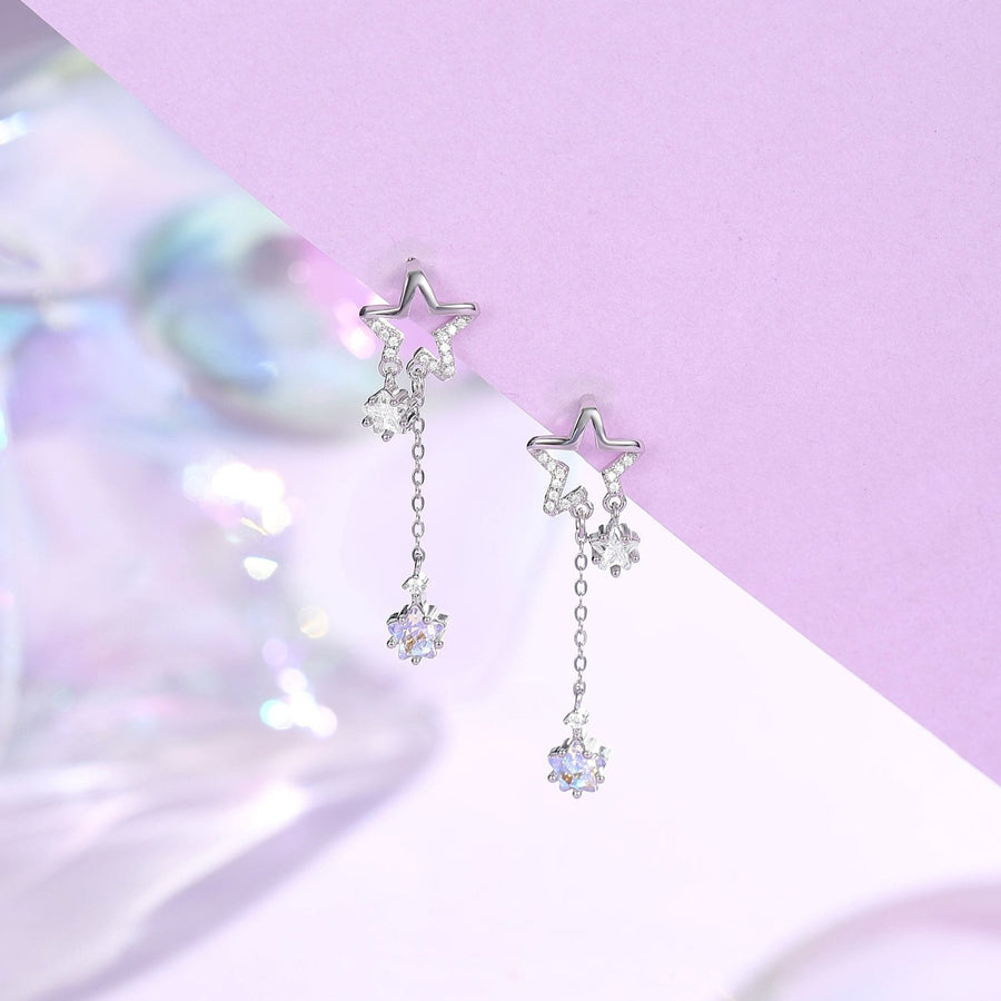 Aurora Byeol Dangling Earrings 925 Silver
