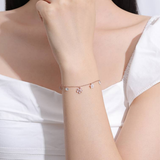 Dainty Rumi Sakura Bracelet 925 Silver