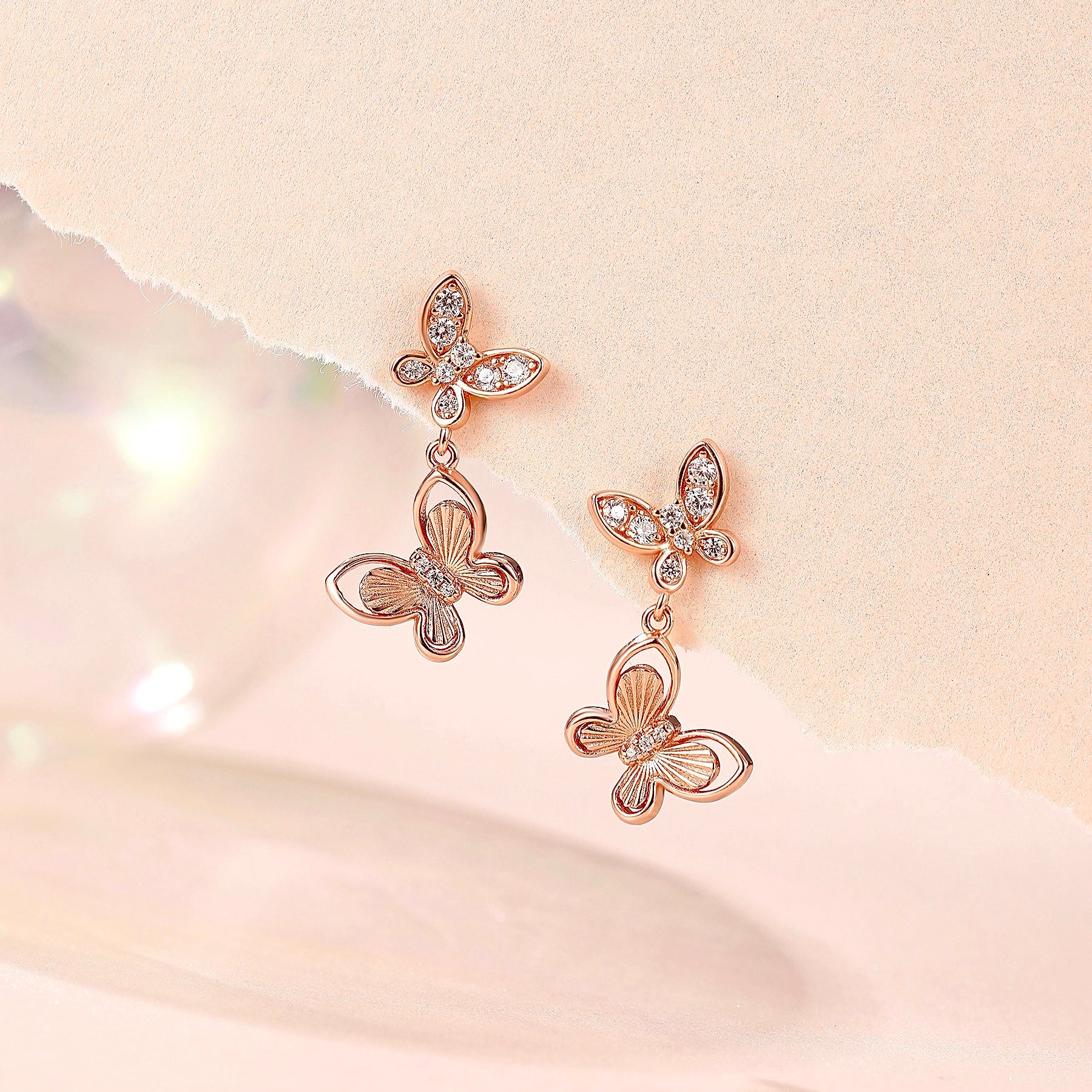 Papillon Butterfly Earrings 925 Silver
