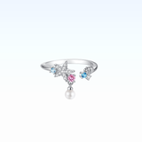 Diva Shell Pearl Ring 925 Silver