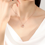Aimi Heart Dancing Stone Necklace 925 Silver