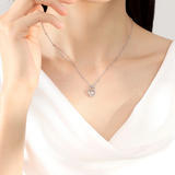 Aimi Heart Dancing Stone Necklace 925 Silver
