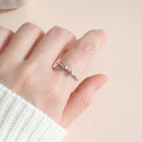 Mini Ribbon Ring 925 Silver
