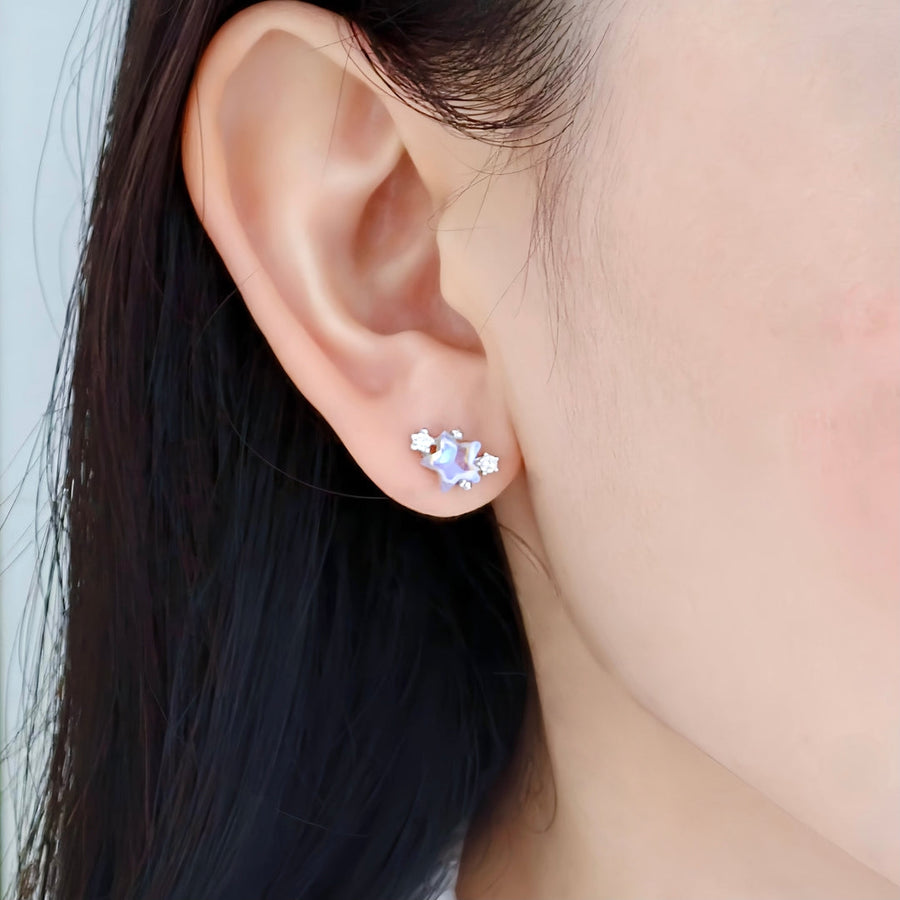 Aurora Trini Star Earstud 925 Silver