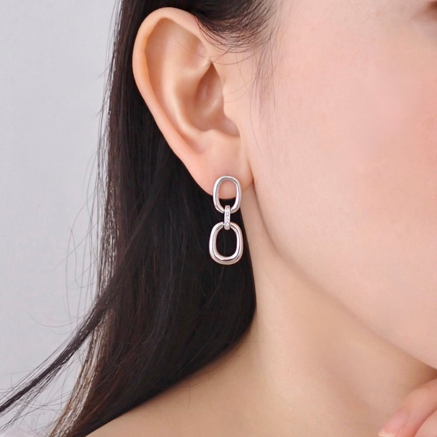 Debbi Chain Earrings 925 Silver