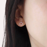 Horseshoes Stud 925 Silver