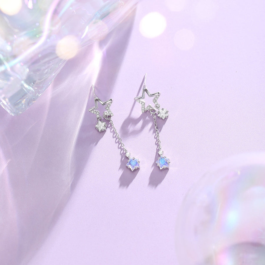 Aurora Byeol Dangling Earrings 925 Silver
