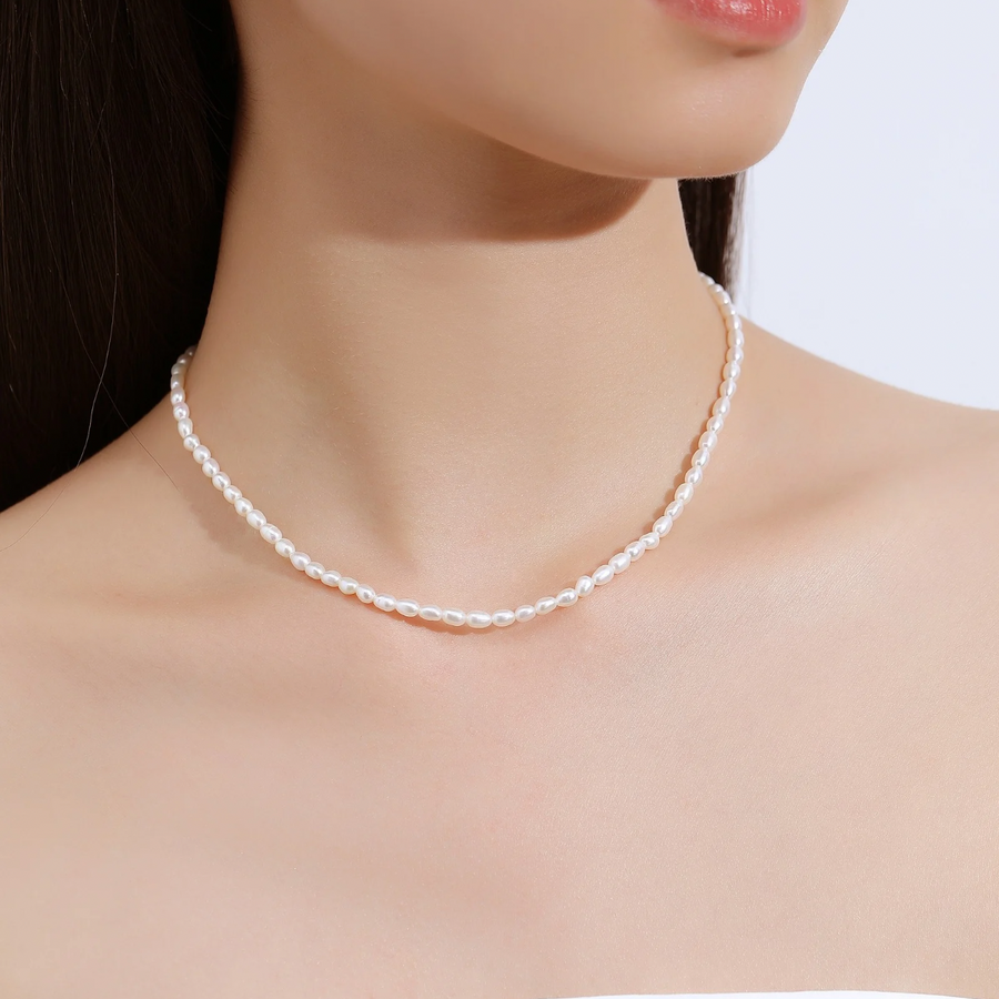 Jaime Freshwater Pearl Necklace 925 Silver