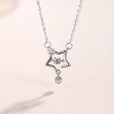 Lili Star Dancing Stone Necklace 925 Silver