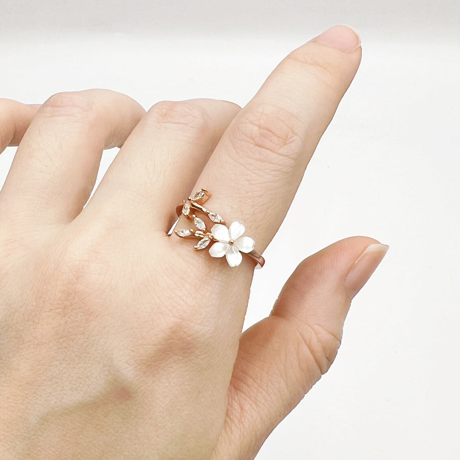Sakura Olea Ring Rose Gold Plated (S925)