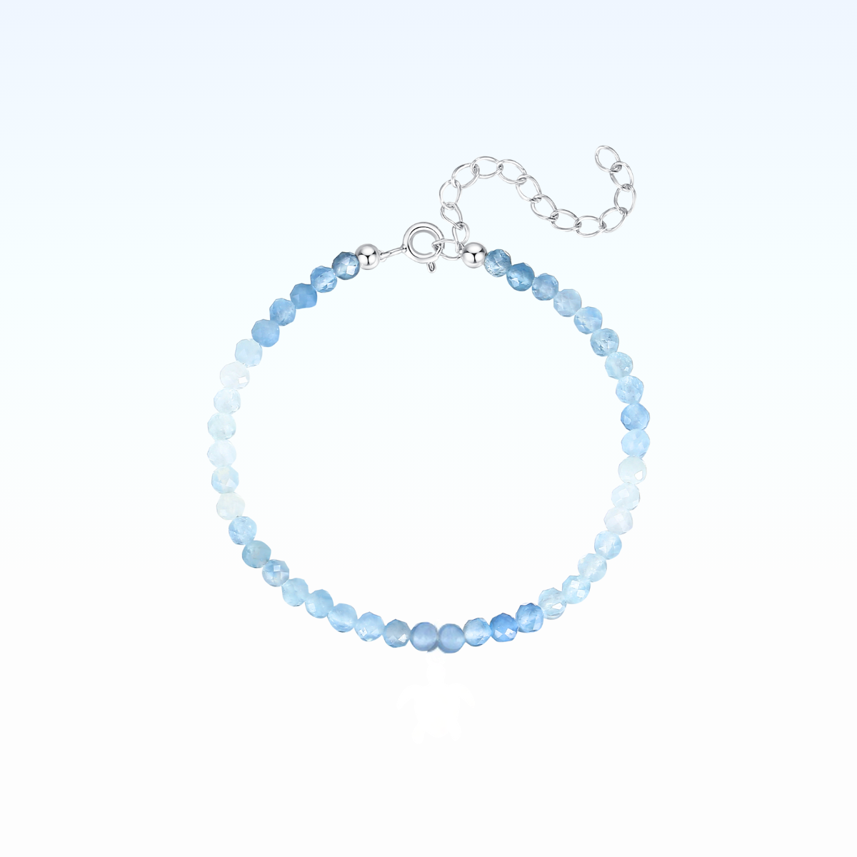 Aquamarine Bracelet 925 Silver